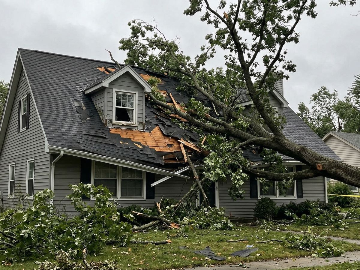 Tree damage and structural repair